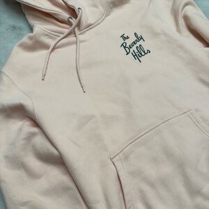 Light pink Hoodie Green Logo The Beverly Hills Hotel